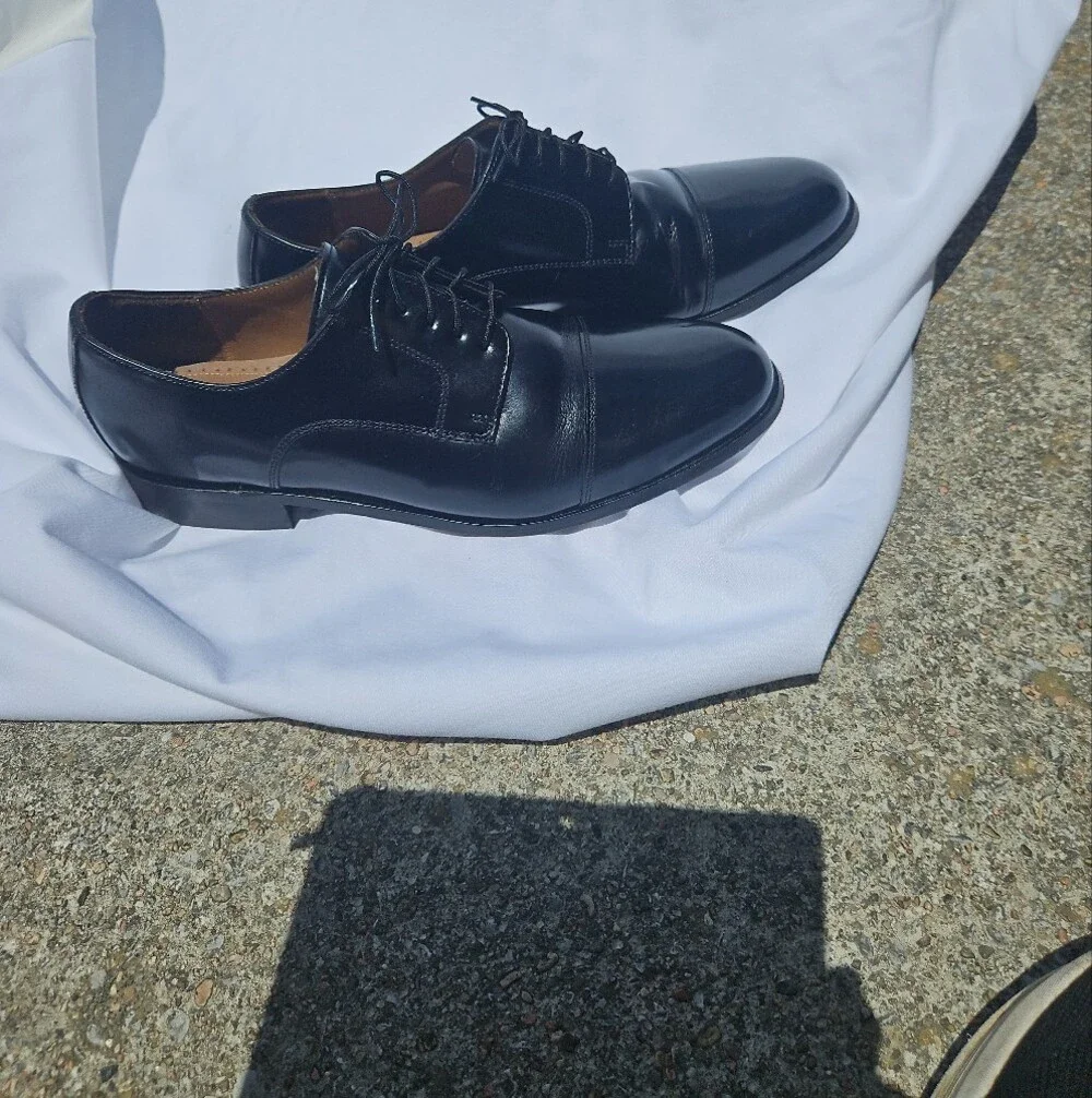 Florsheim Black Cap-Toe Oxford Dress Shoes